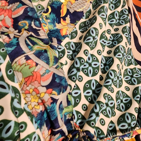 Multicolor Patterned Women's Dress - Picture 9 of 10